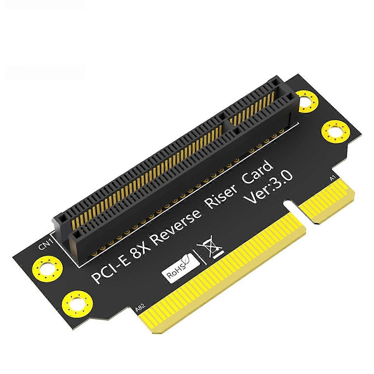 PCI-E 8X 3.0 90 Degree Reverse Male to Female Riser Card for 2U Server (Installation Direction Towa