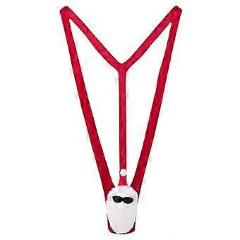 One Mankini Santa Men's Swimsuit Borat Thong Dress Up Stag Party