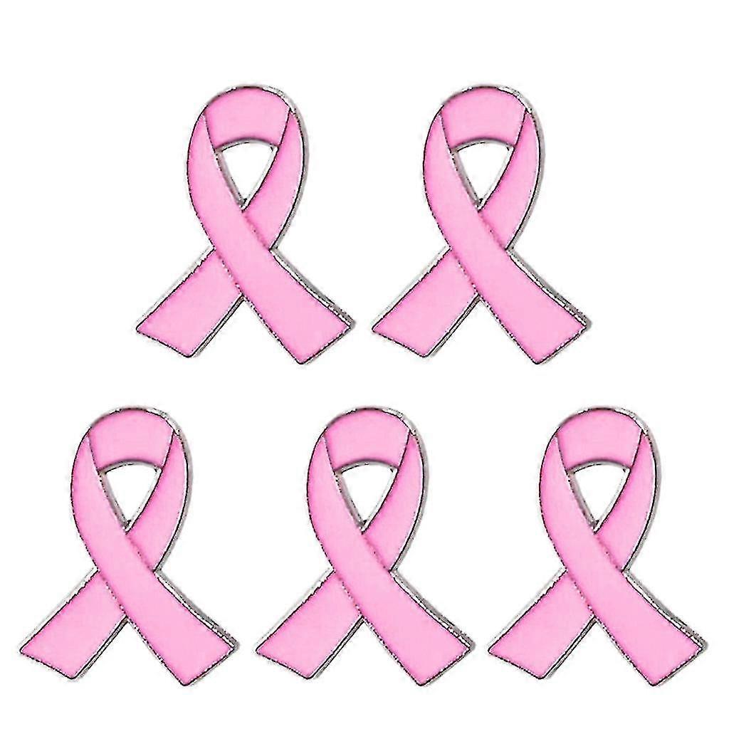 Set Of 5 Ribbon Brooch Pin Beautiful Design Ribbon Enamel Pin Alloy Material