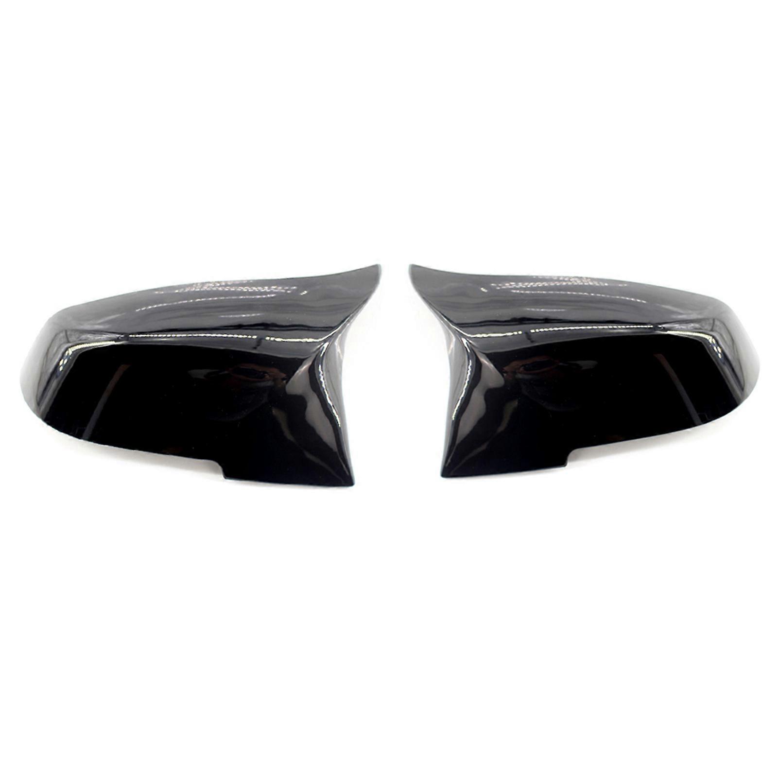 Rearview Mirror Shells Side Wing Mirror Cover Cap Bright Black Pair Replacement For BMW F32 F30 F31 F33 F36
