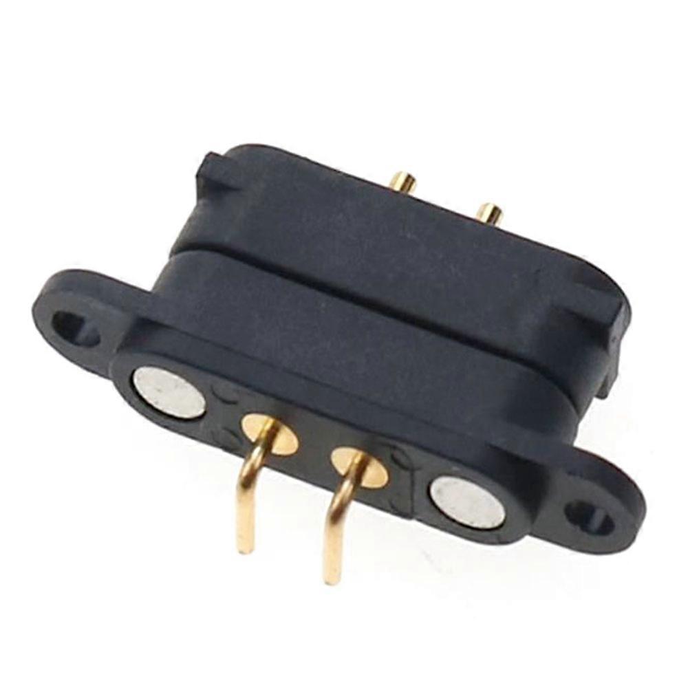 1-20PCSスプリング式磁気ポゴピンコネクタ充電ソケット2ピンピッチ2.8MMオスメス2A 36V DC電源充電プローブ