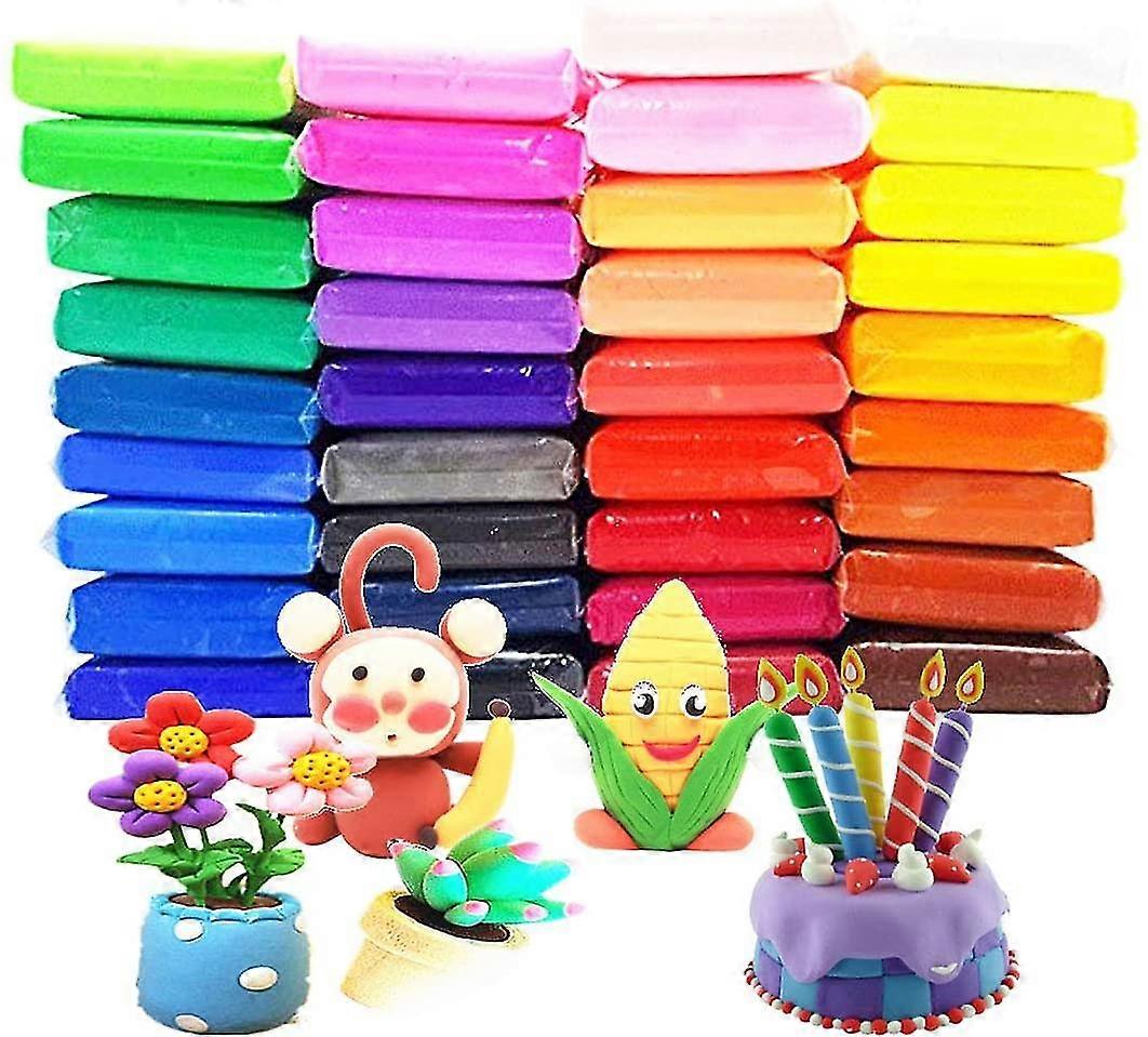 36 Colors Air Drying Clay Non-toxic  Modeling Clay Belt Tool