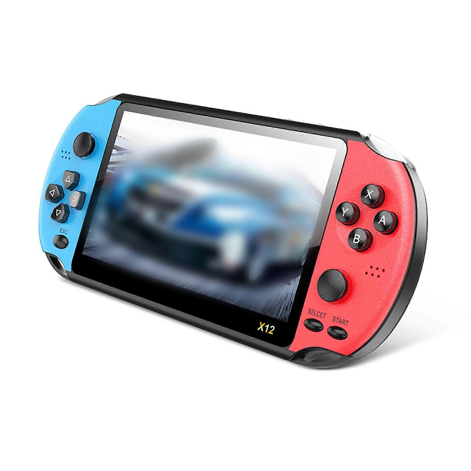 X12 5.1 Inch Handheld Retro Game Video Player Game Consoles With Double Rocker Built-in 1000+ Games Support TF Card Game