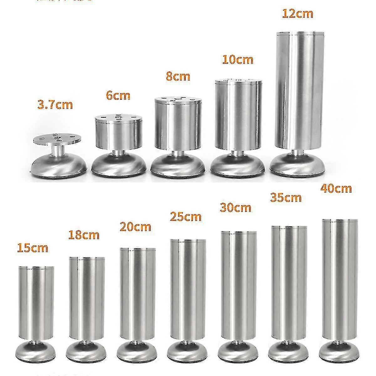 Stainless Steel Furniture Legs Adjustable Sofa Legs Cabinet Table Feet Heavy Duty Replacement Bar Worktop Support