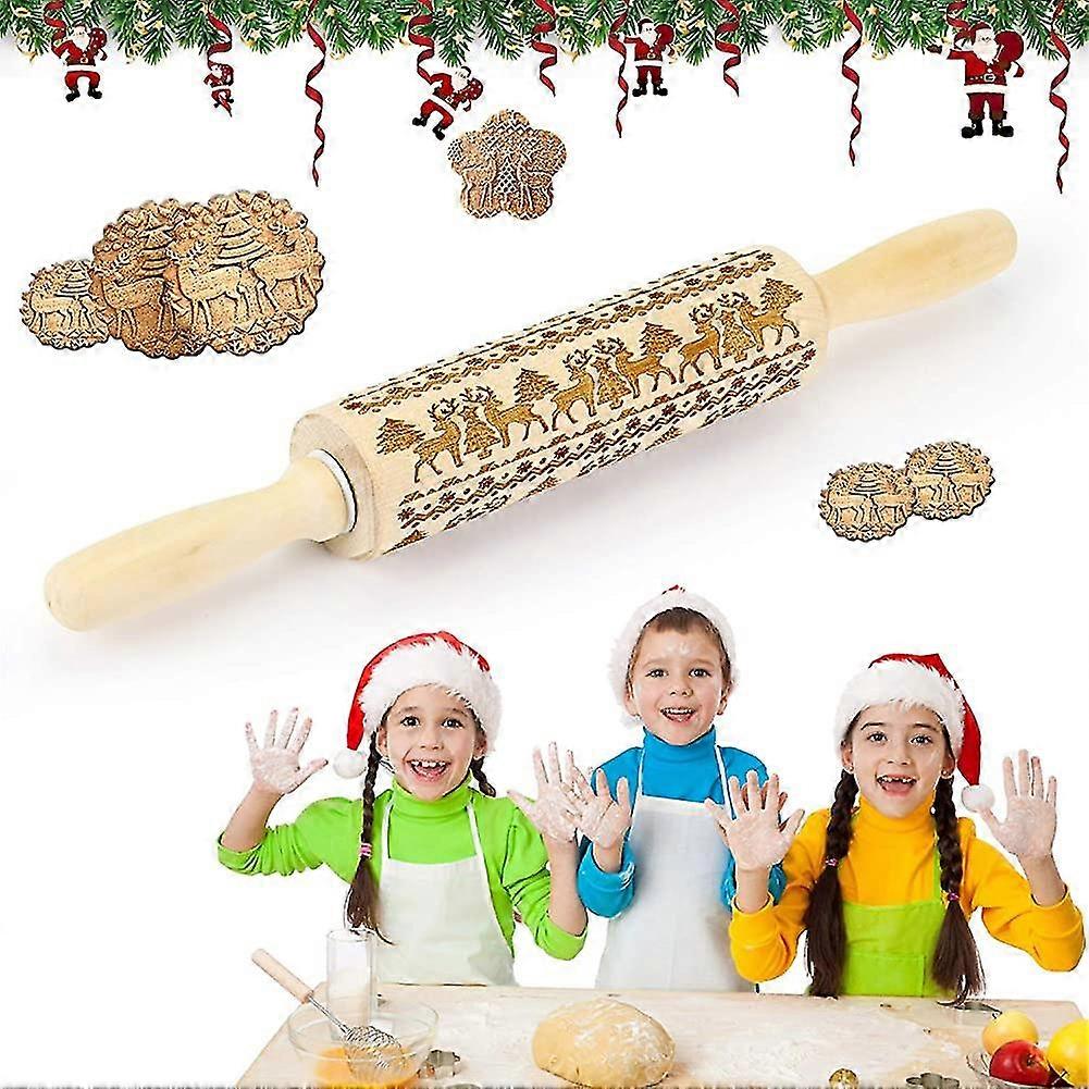 Rolling Pin Rolling Pin, Rolling Pin Pattern Rolling Pin, Wood Stamping Roller