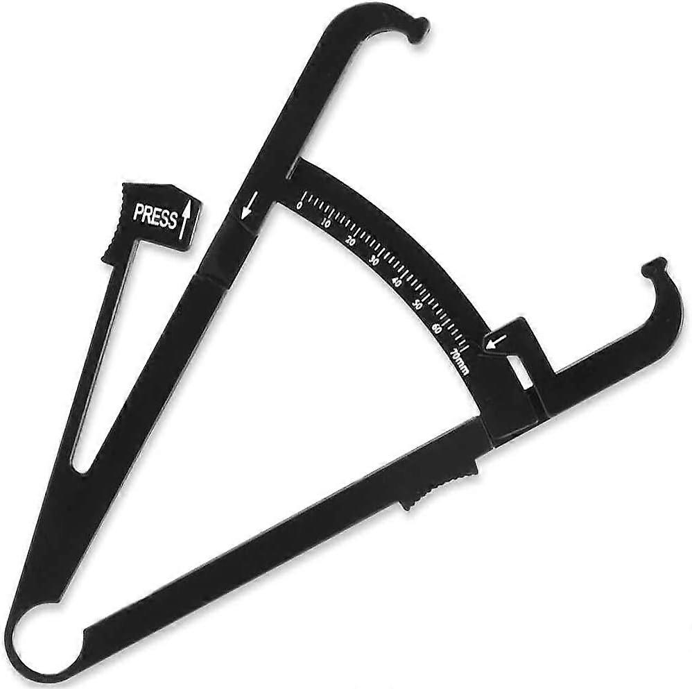 Body Fat Measuring Clip Black Rate Measuring Device Caliper Thickness Adipometer Gauge Vernier Caliper