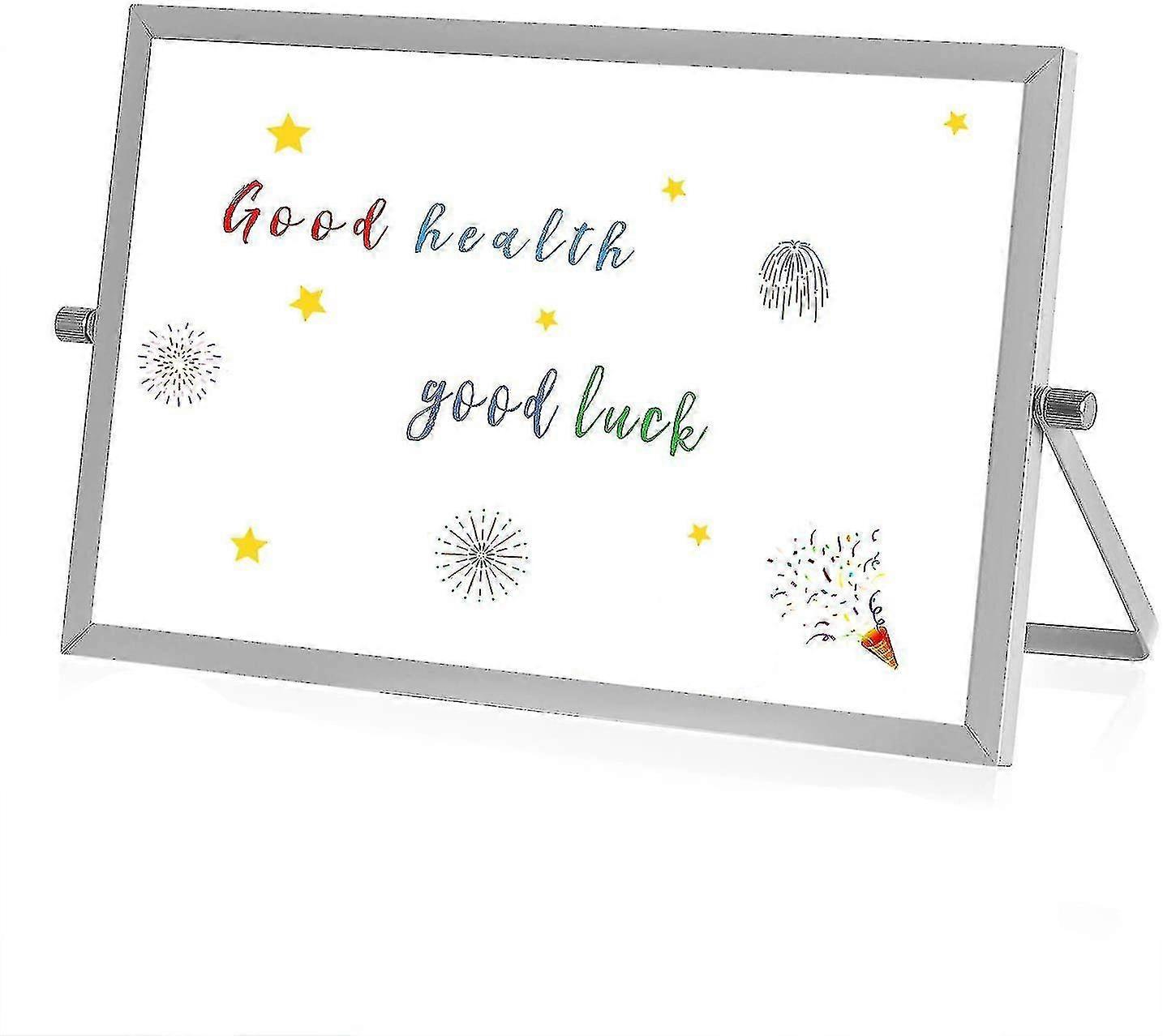 Magnetic Whiteboard, Magnetic Board Writable Whiteboard Double Sided Small Desktop Whiteboard, Dry Erase Whiteboard For Office School Home(18 X 2