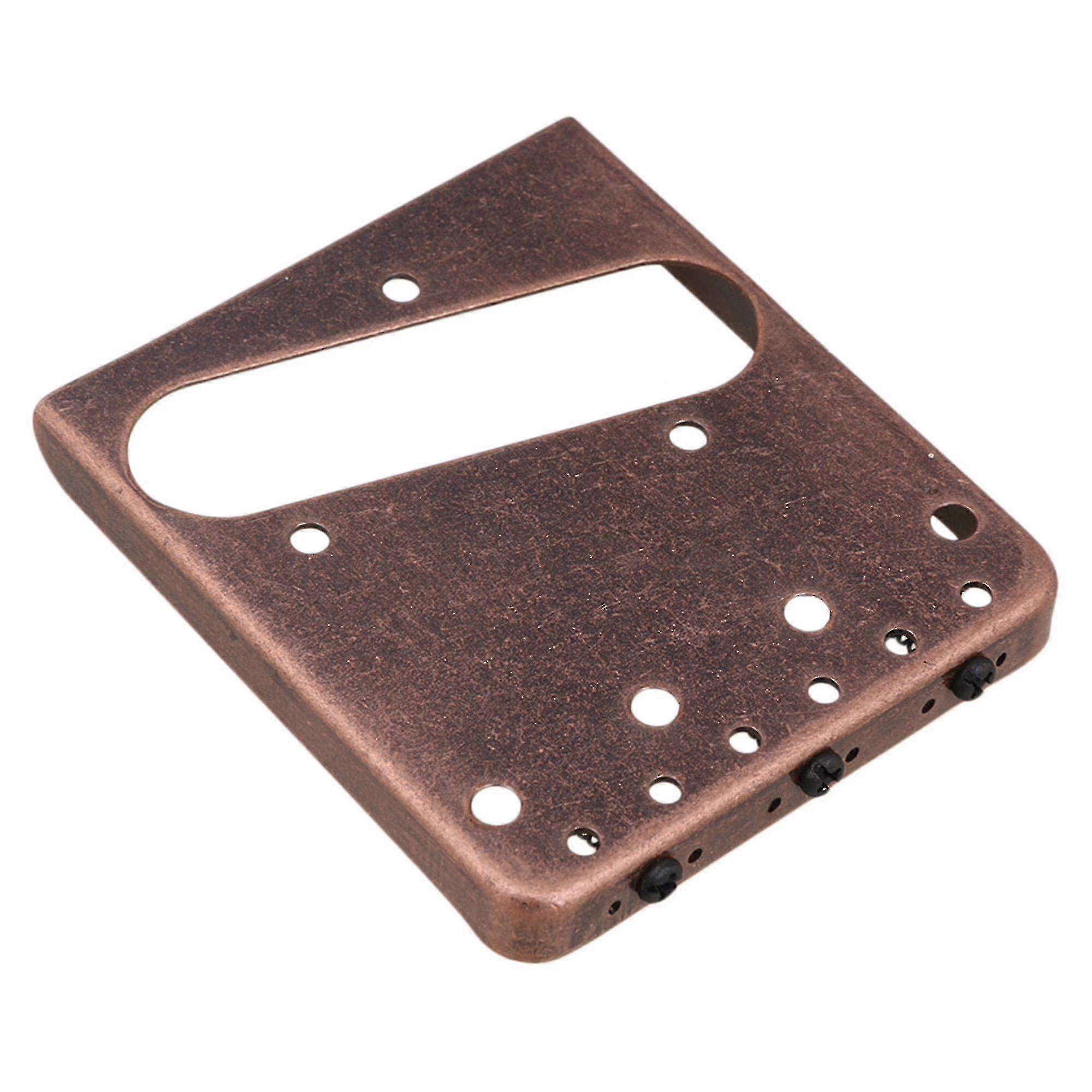 8.5x7.5x1cm 6 String Fixed Style Bridge For Electric Guitar Red