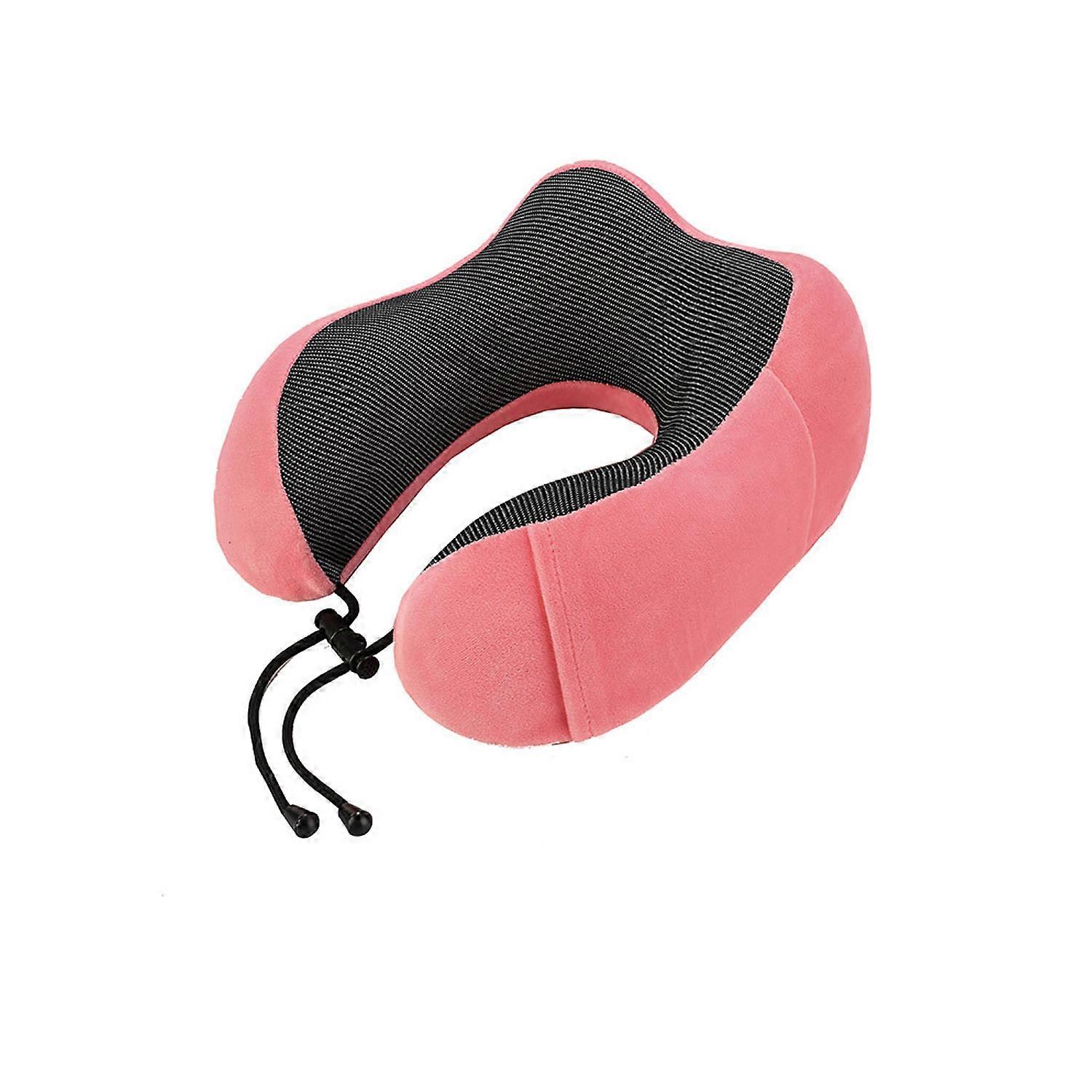 Pink neck pillow, memory foam neck pillow
