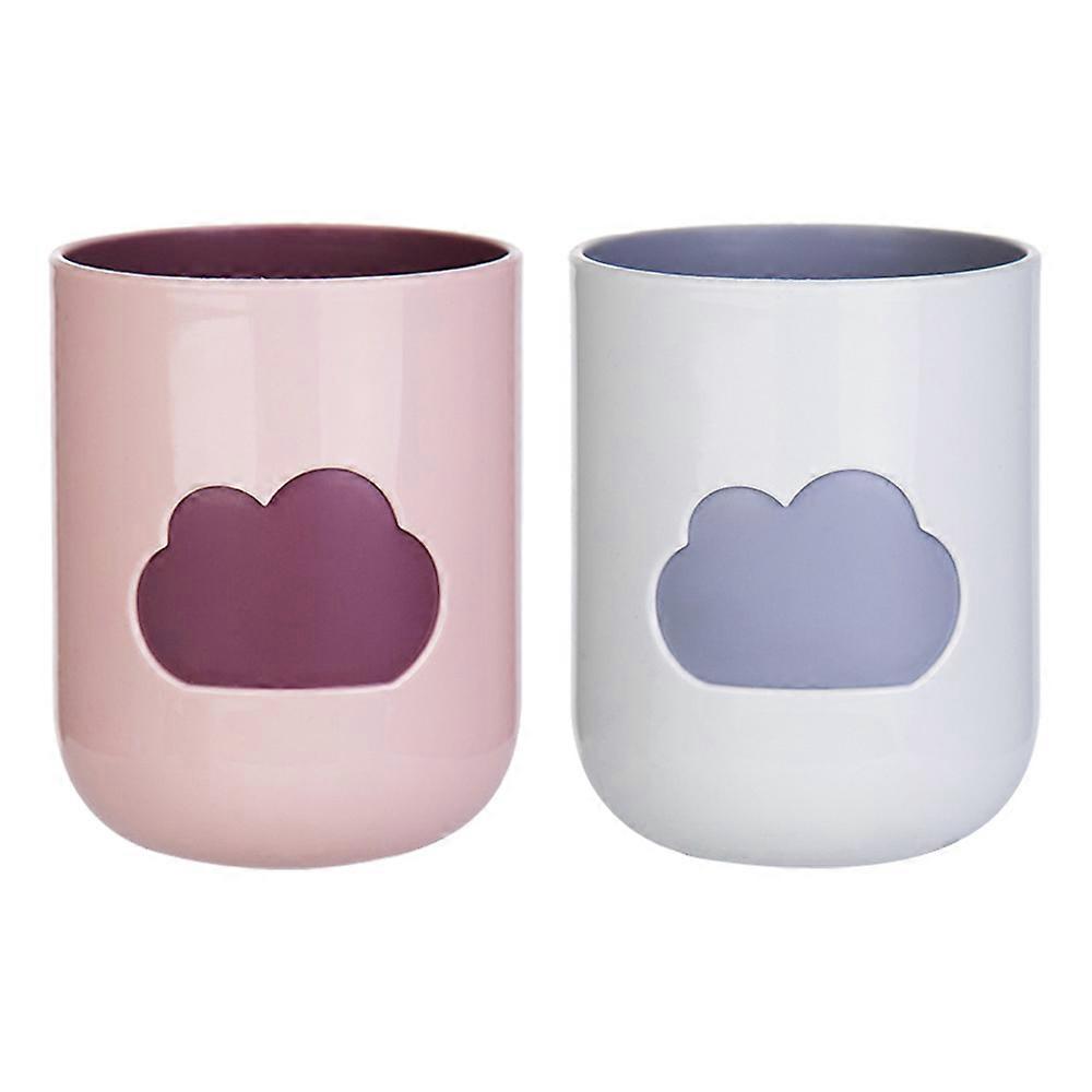 Toothbrush Cups Unbreakable Bathroom Cute Cloud Pattern Toothbrush Mugs