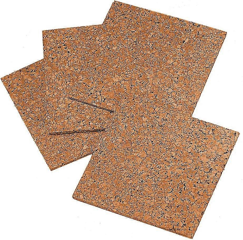 Quartet Cork Tiles, Cork Board, 12" X 12", Corkboard, Wall Bulletin Boards,display, 4 Stuks
