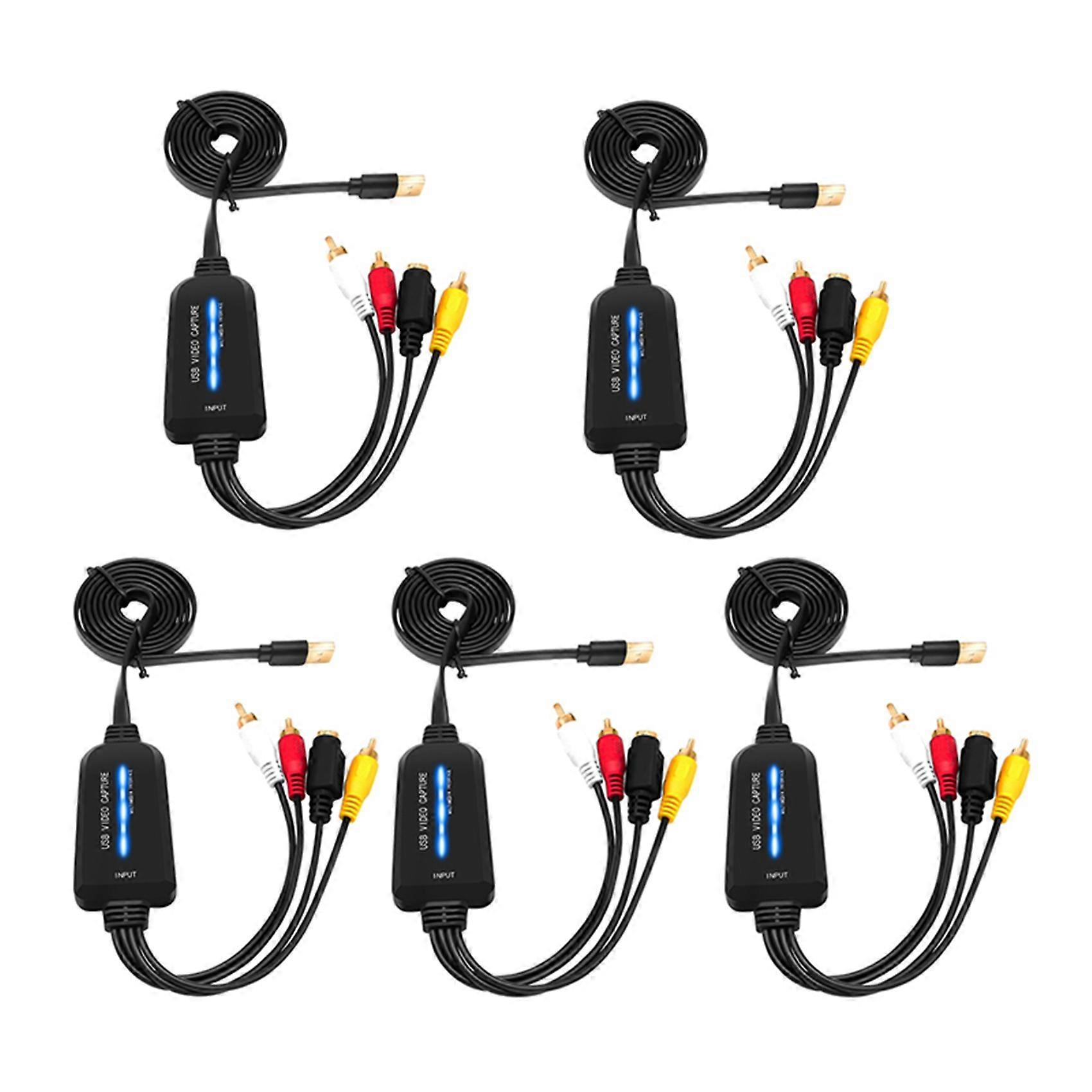 5X USB 2.0 Video Capture Card Single Channel USB Capture Card AV Capture Device Drive-Free Digital