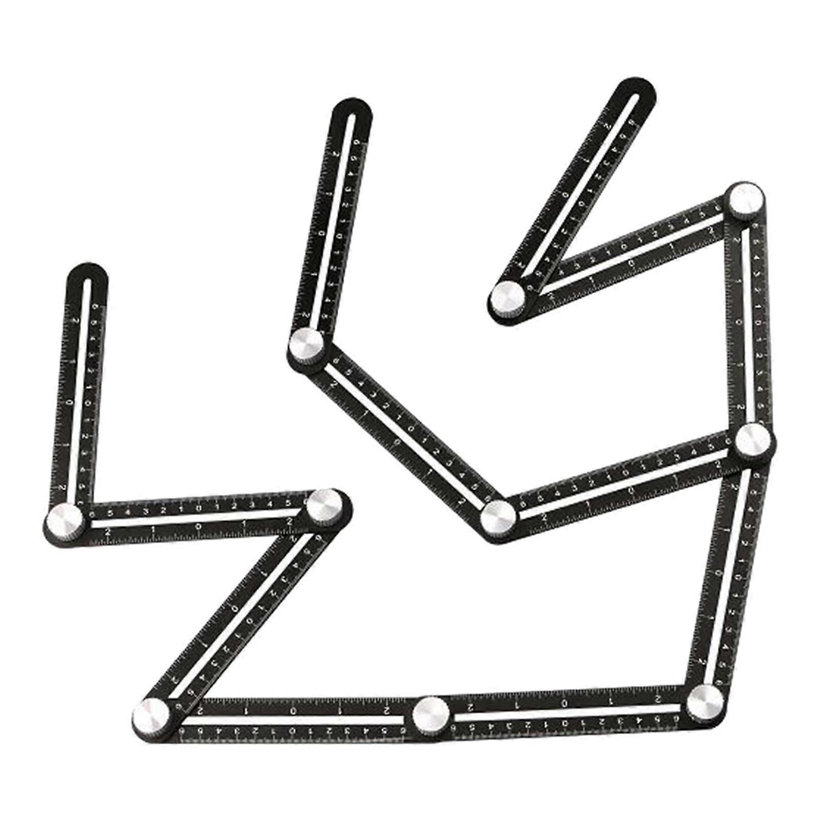 Multi Angle Measuring Ruler Aluminum Alloy Template Tool Measurement Tool