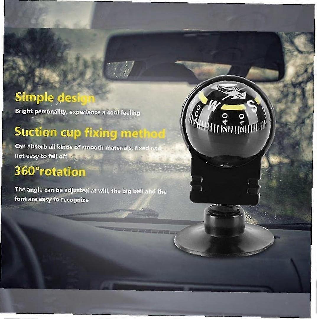 Car Compass Dashboard Digital Adjustable Dashboard, Mount Compass Navigation (1 Piece)