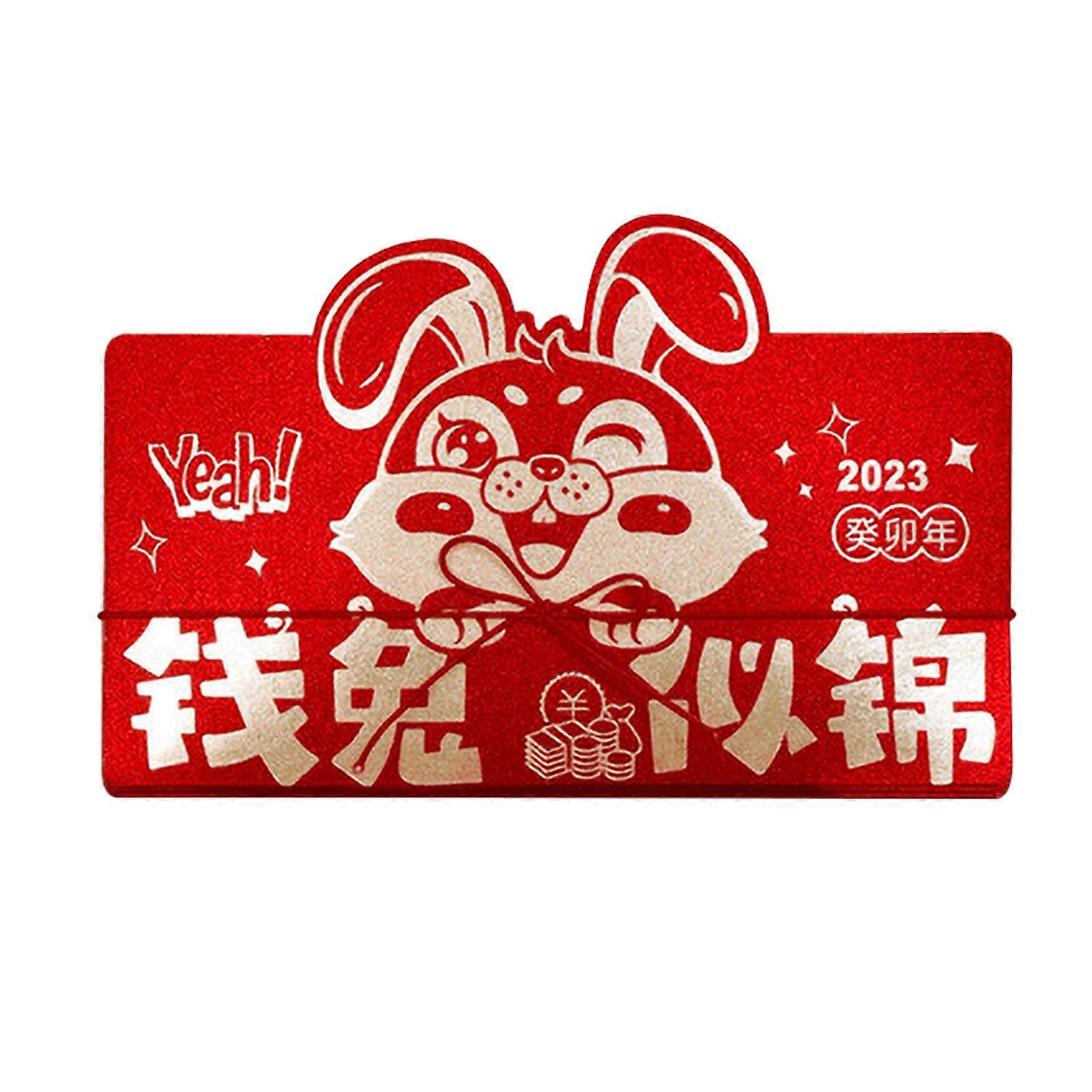 2023 New Spring Festival Creative Folding Rabbit Year Pressure High-grade Red Envelopes