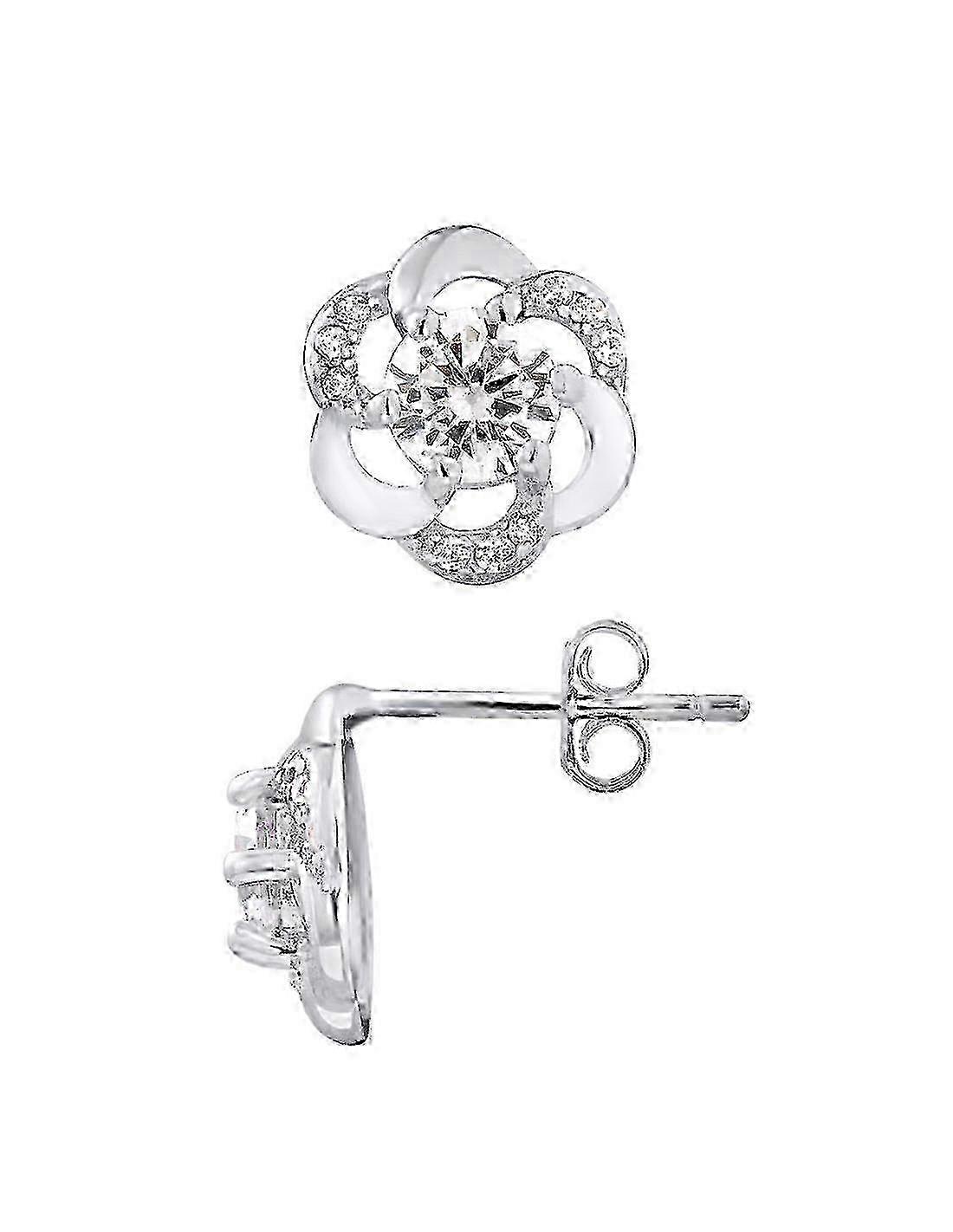 Flowers Earrings - Silver - YASMINE