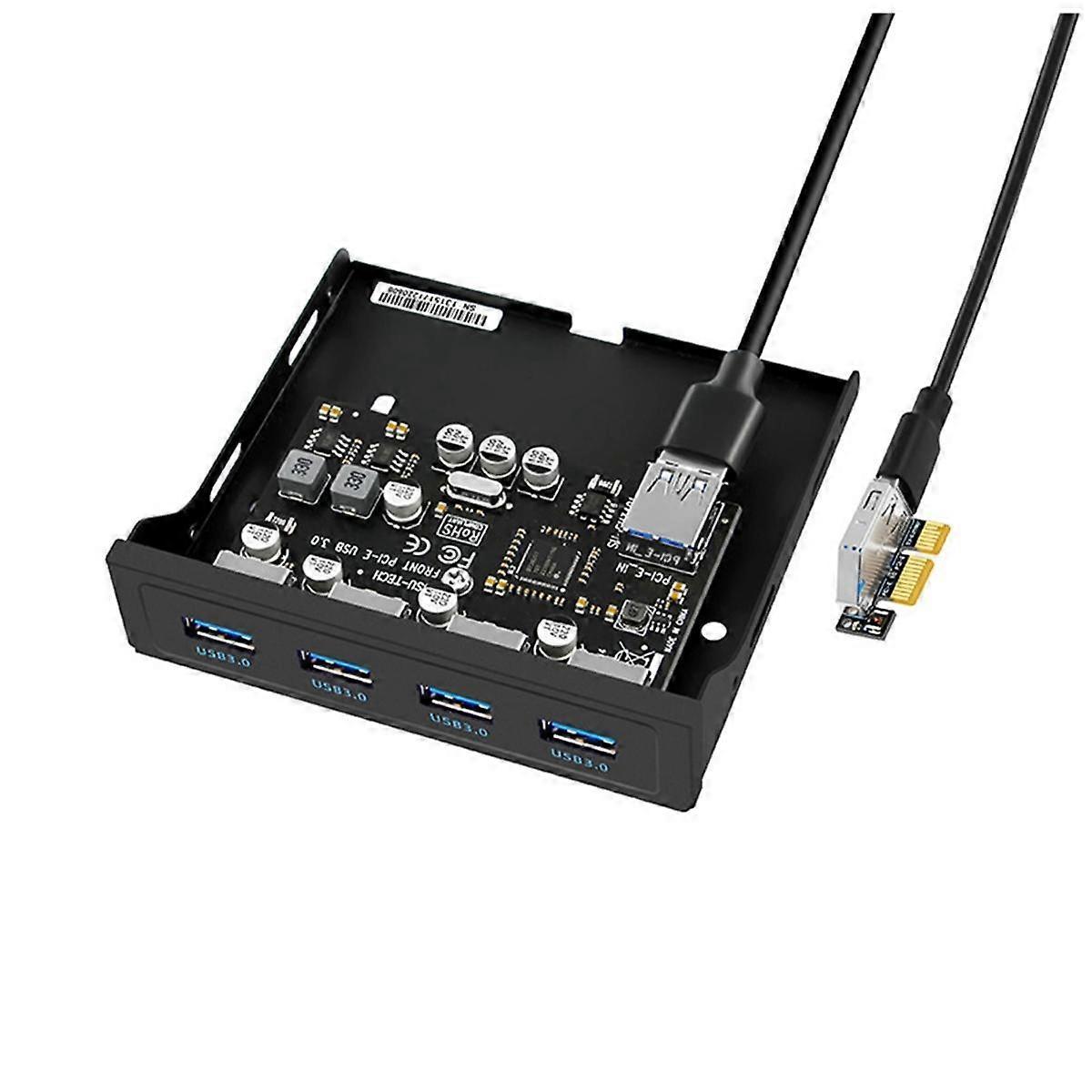 PCI-E to USB 3.0 PC Front Panel USB Expansion Card PCIE USB Adapter 3.5 Inch Floppy Front Panel Bracket PCI-E X1 Riser