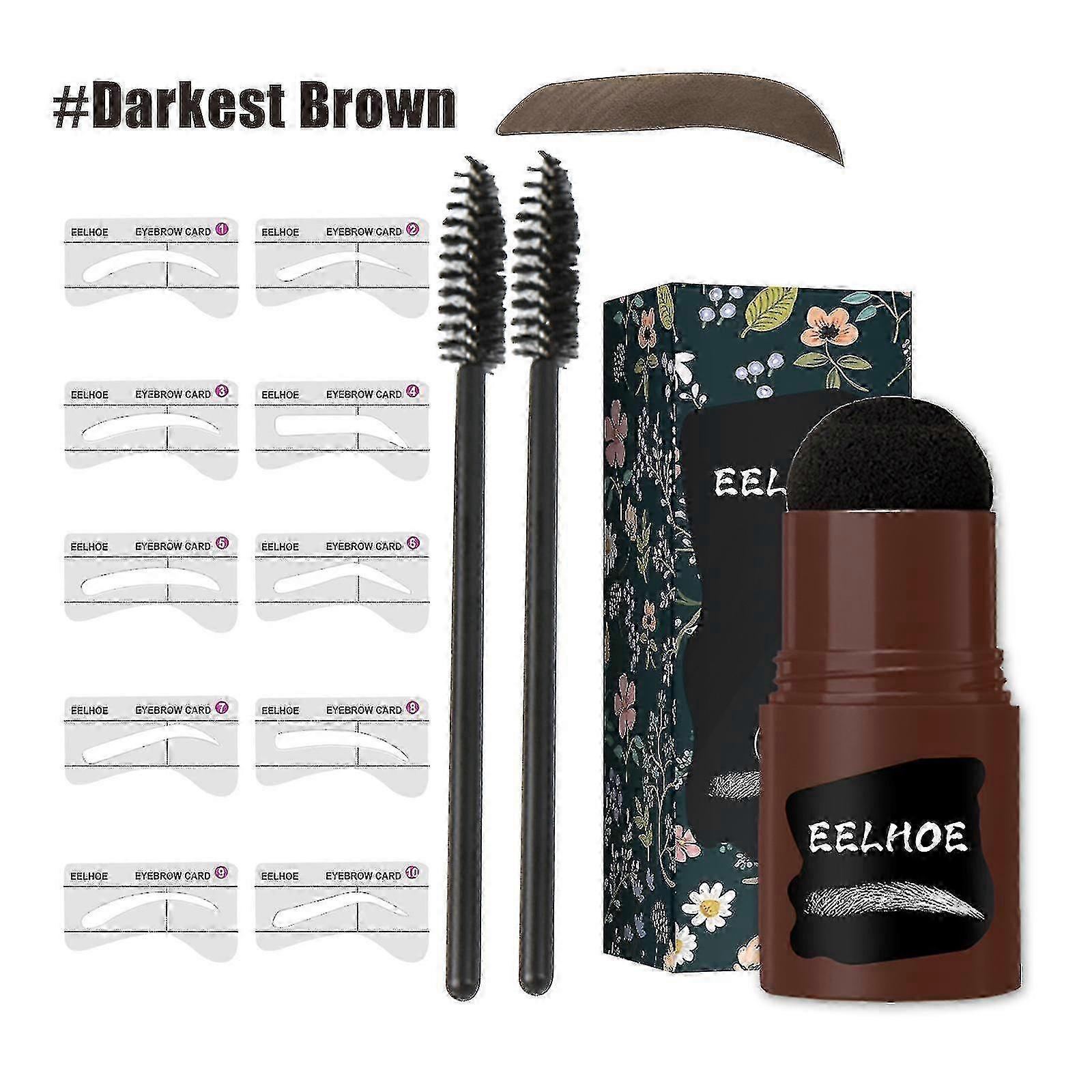 Wenkbrauw Print Schimmel Lijster Waterdicht Anti-zweet Luie Wenkbrauwen Gevulde Make-up Wenkbrauw Cake Reparatie Stick Haarlijn Poeder
