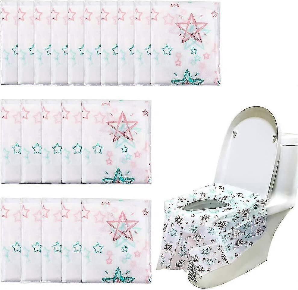 20-pack stora pottskyddsskydd engångs toalettsitsskydd vattentäta