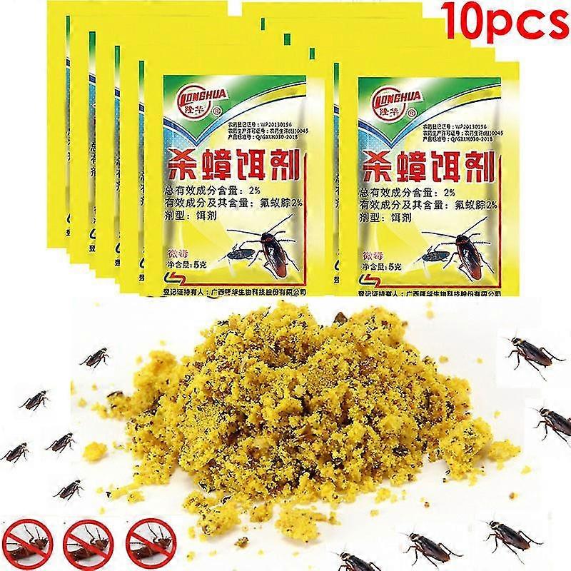 10 قطع طعم صراصير قوي ، دواء صراصير قاتل الصراصير عالي الكفاءة ، مسحوق المبيدات الحشرية ، حشرة الصراصير ، حل جميع مشاكل الصراصير أ