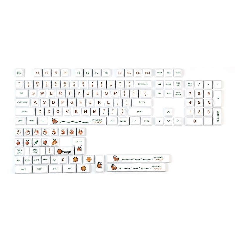 מקלדת DIY 139 כיסויי מקשים סודה כתומה XDA PBT Dye Sub למתגי Cherry MX