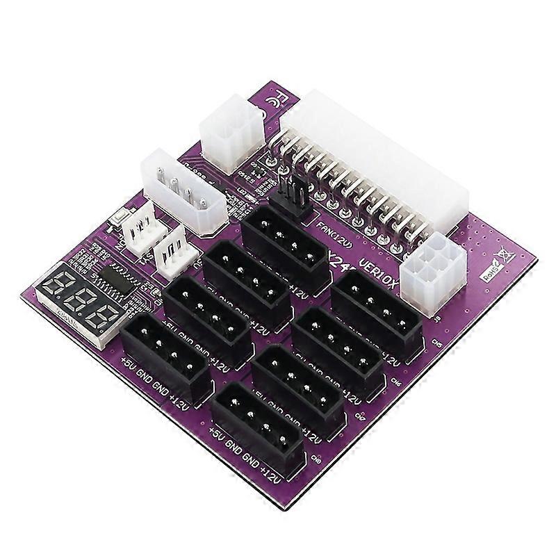 12V 6pin GPU/PSU Breakout Board Ethereum ETH Mining Power Supply Adapter