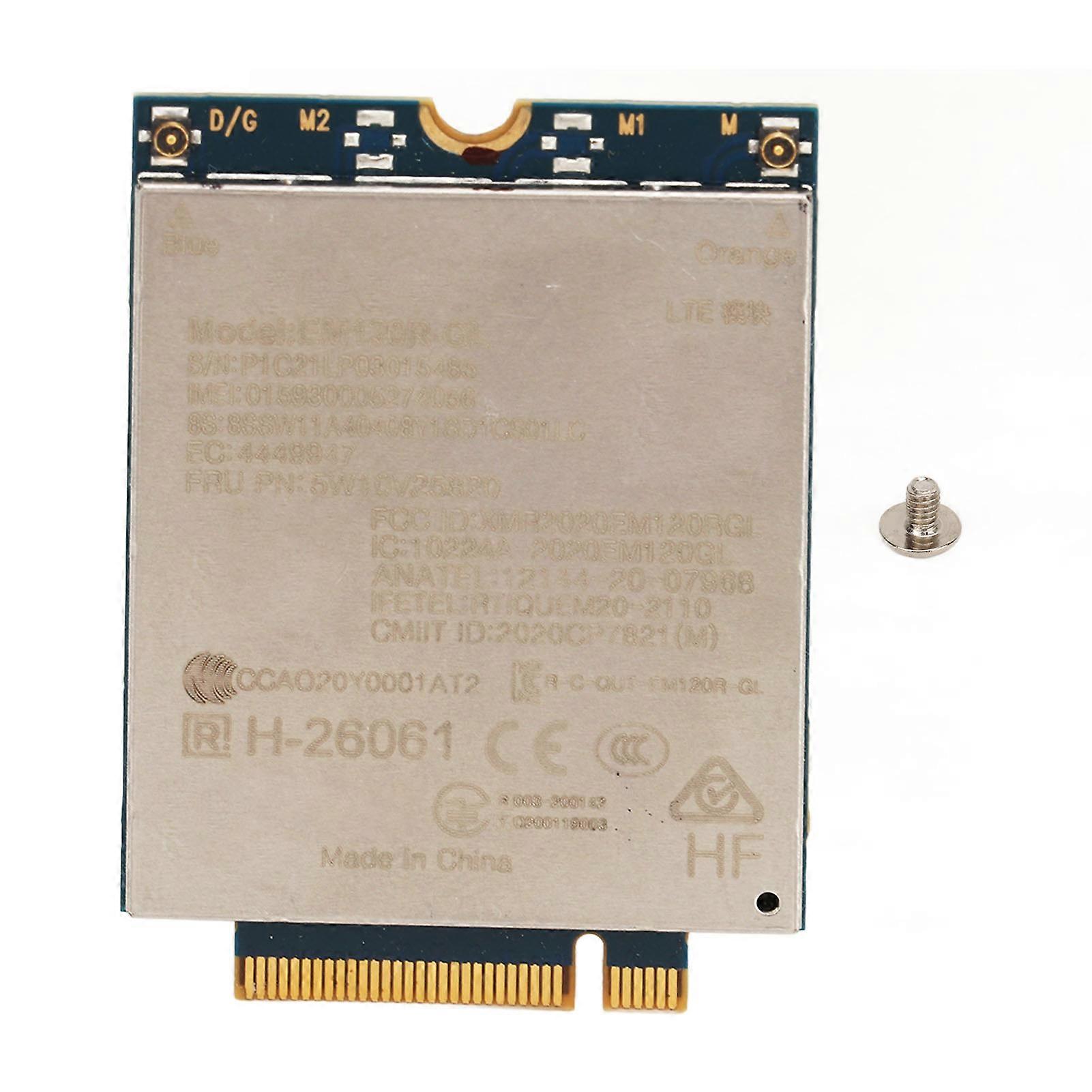 Network Card Module EM120R GL 4G LTE CAT12 600Mbps M.2 Network Module for ThinkPad X1 Yoga Gen 6 P15s Gen 2 T15p Gen 2