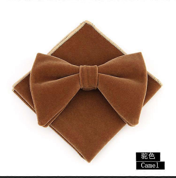 Set Butterfly Tie Handkerchief | Velvet Bowtie Handkerchief Set - Mens Bowtie