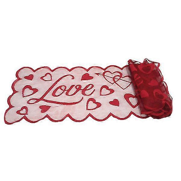 1pc Delicate Dinner Table Cloth Lace Decor Tablecloth Heart Table Cover Supply