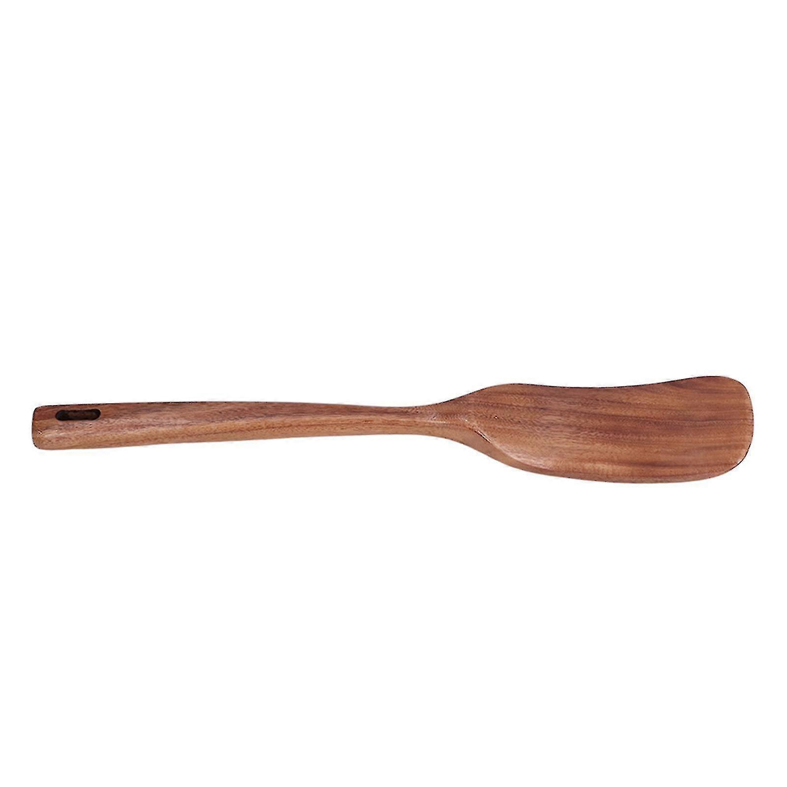 Safe and Odorless Wooden Spatula with Long Handle for Cooking - Household Kitchenware