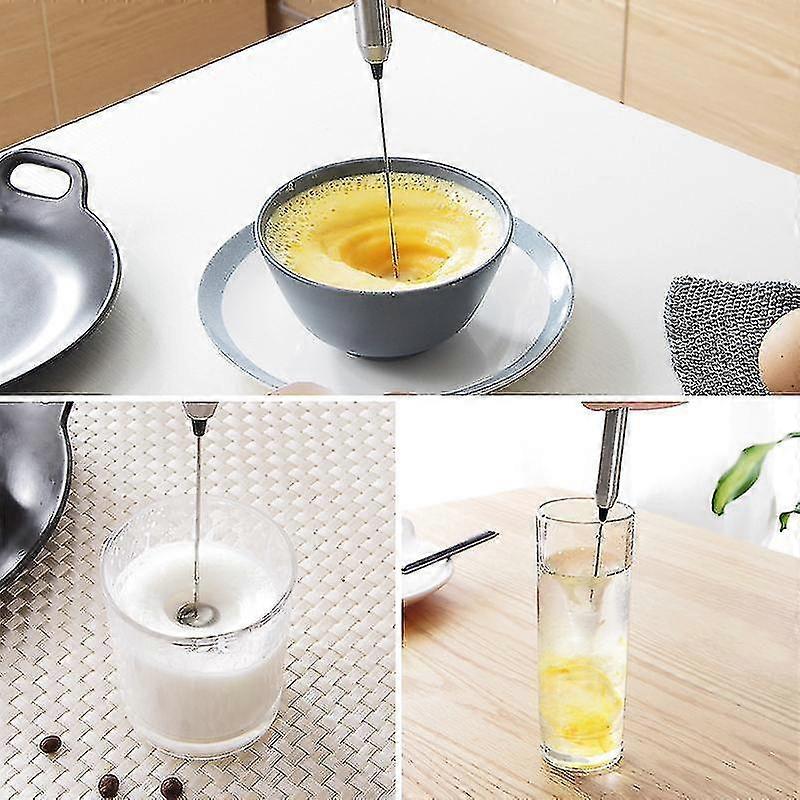 Electric Egg Beater Milk Drink Coffee Whisk Mixer Shaker Foamer Mini Handle Stirrer Practical