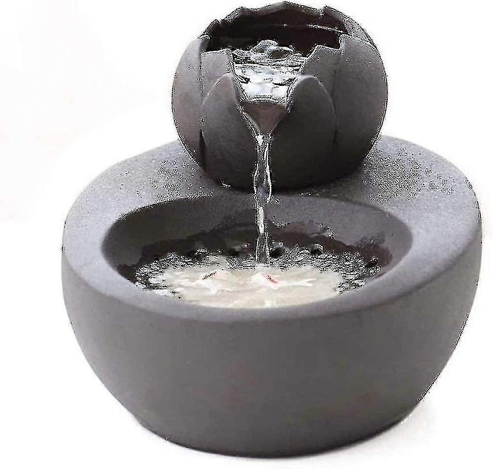 نافورة شرب القط، موزع مياه القط الهادئ الصامت السيراميك، أسود