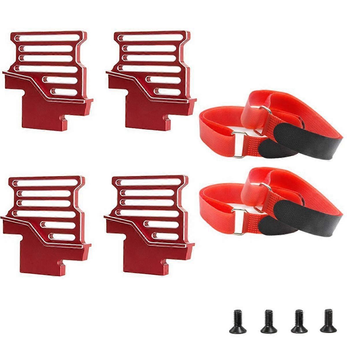 For 1/6 4WD XTR 8S Battery Holder Booster Fixing Base Nylon Sticker XTR Battery Booster,Red