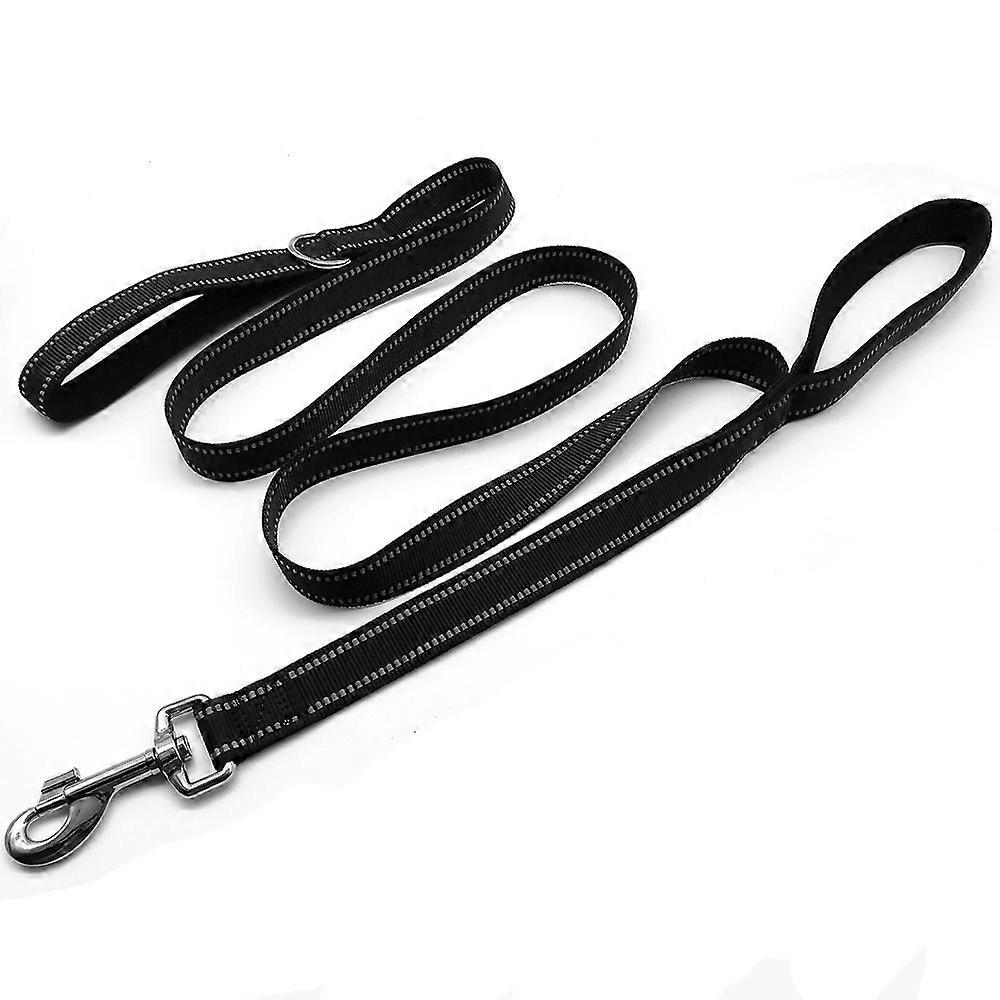 Dww-Padded Dog Leash with Loop, 1.75 m, Black