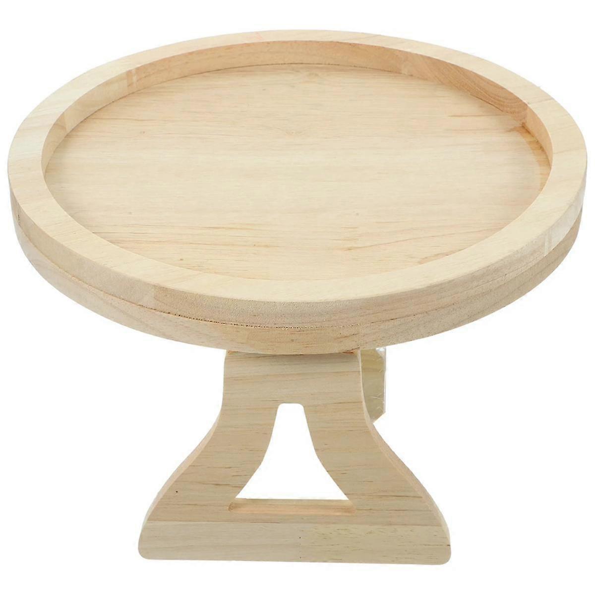 Round Foldable Wooden Sofa Clip on Side Table for Wide Couches Arm,Armrest Table for Eating/Drinks/Snacks/Remote/Control