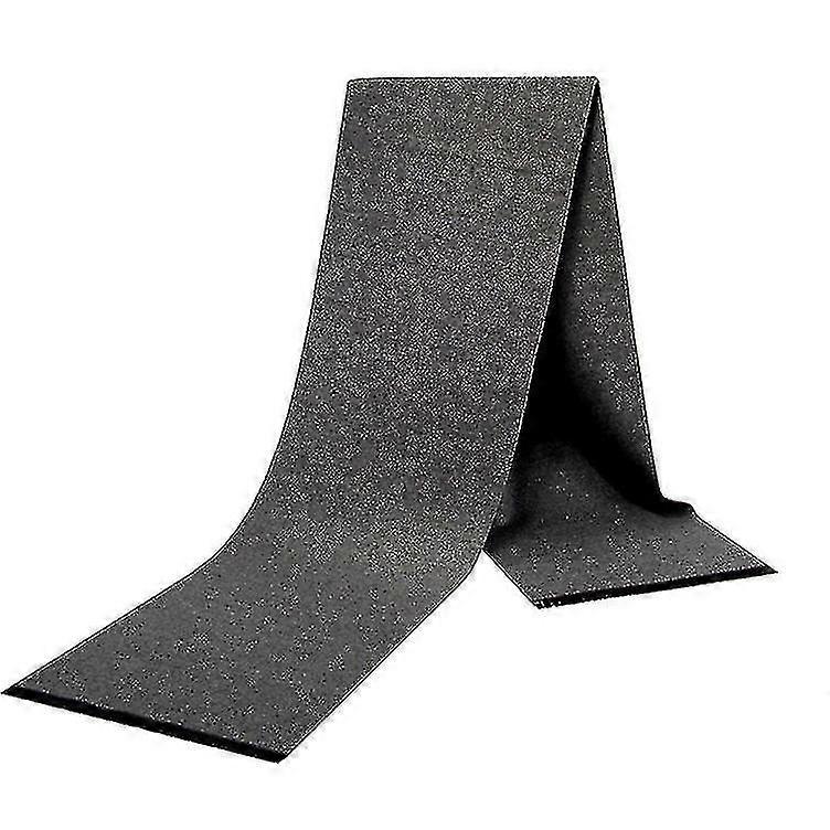 Solid Color Scarf Men's Warm Ick Scarf, Dark Gray