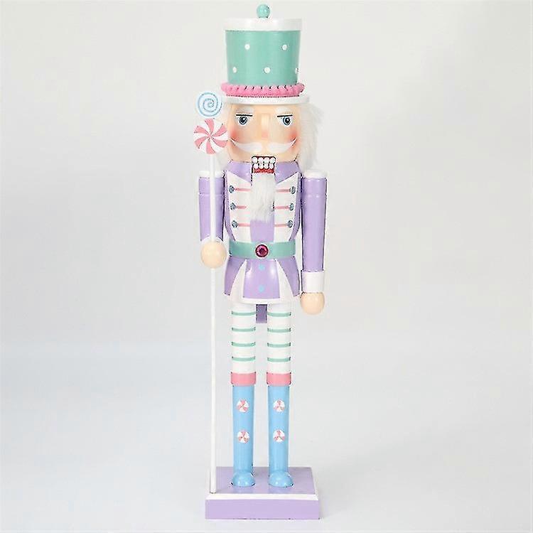 Xmas Nutcracker Puppet Figure Wood Nutcracker Decoration Wooden Nutcracker Puppet Xmas Gift