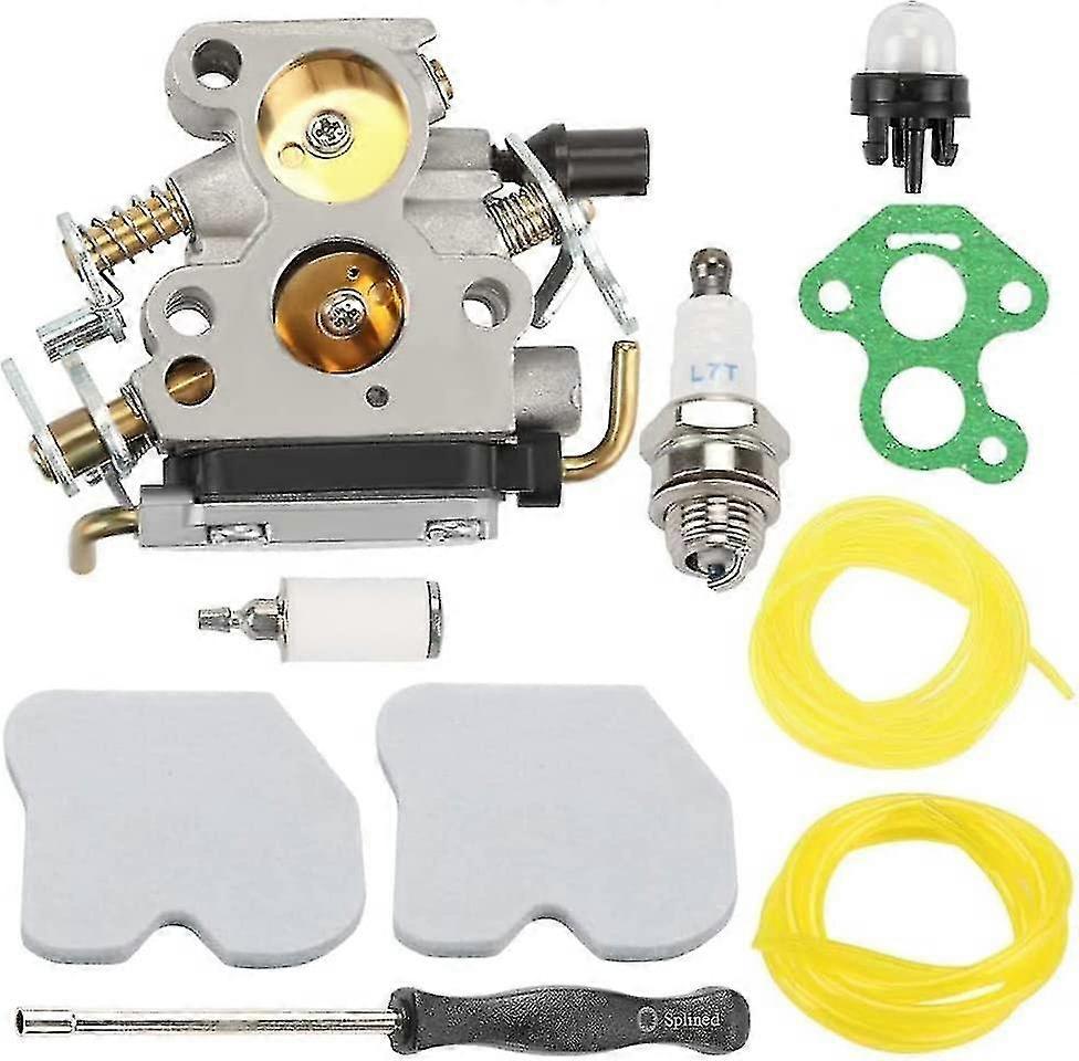 Carburetor With Air Filter Fuel Line Filter For Husqvarna 235 235e 236 236e 240 240e Chainsaw Jonsered Cs2234 Cs2238 Cs2234s Cs2238s Carb Replace 5747