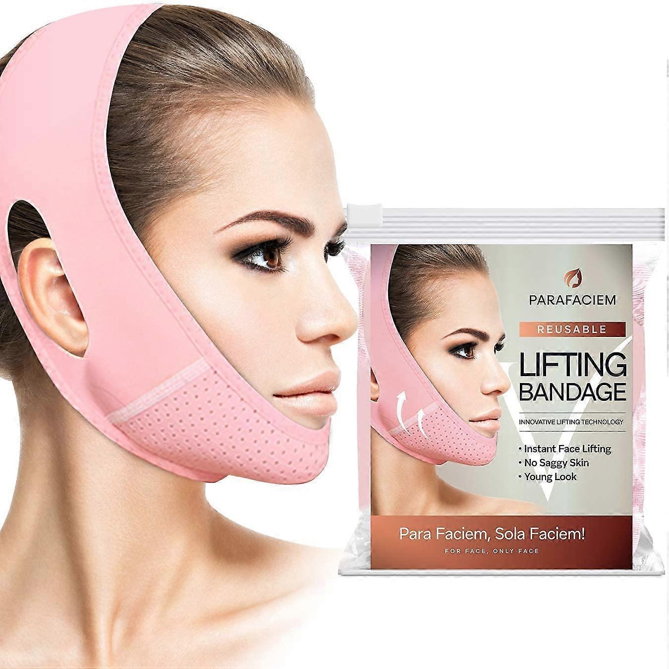Réutilisable V Line Mask Facial Slimming Strap Double Chin Reducer Chin Up Mask Face Lifting Belt V Shape Slimming Face Mask