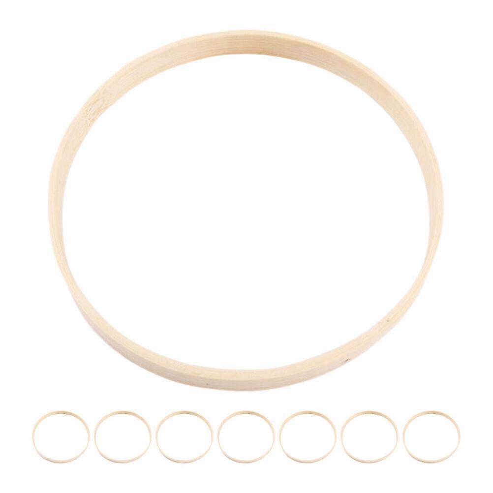 8 Stück Kranz Bambus Reifen Makramee Reifen Traum Fänger Bambus Ringe Traumfänger Handwerk Rahmen
