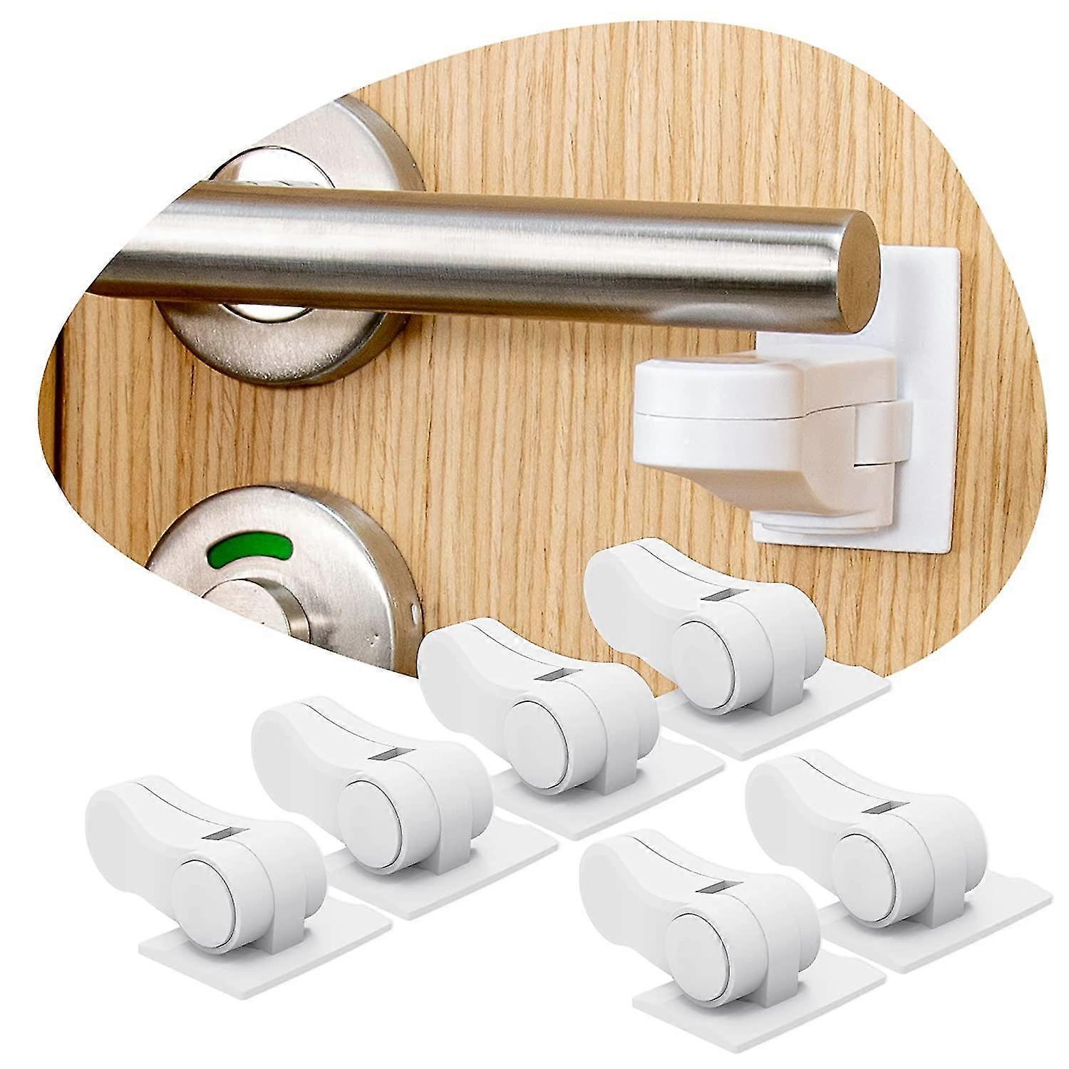 Door Lever Lock For Child Safety - Baby Proofing - Child Proof Handle Locks Tw