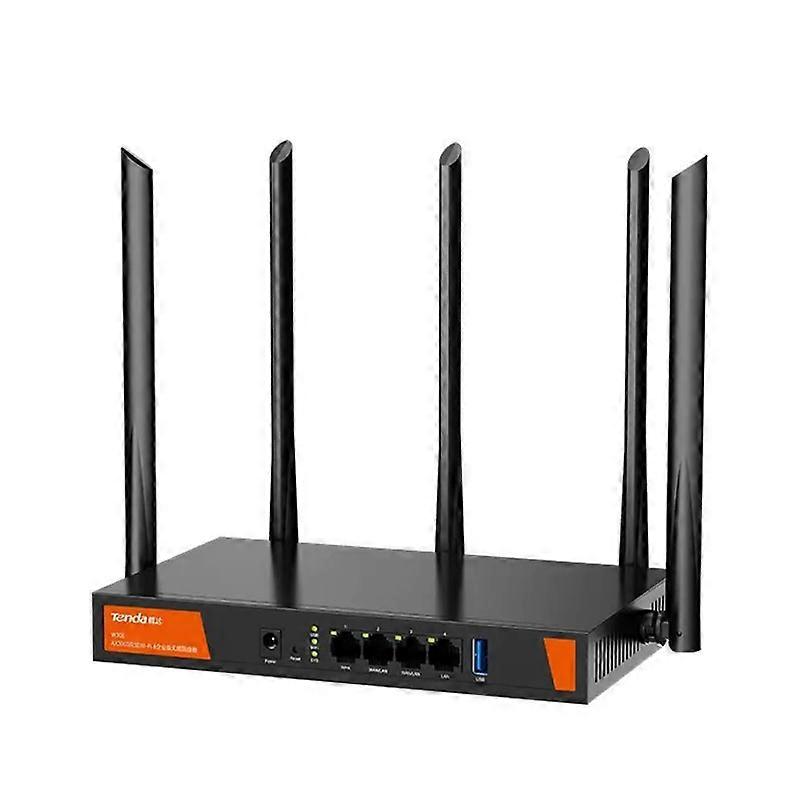 Tenda W30E AX3000 Wireless Enterprise Wifi6 Router 5G لنقطة اتصال الإنترنت المكتبية مقهى منزل كبير يصل إلى 80 Wi-Fi / 200 مستخدم كابل