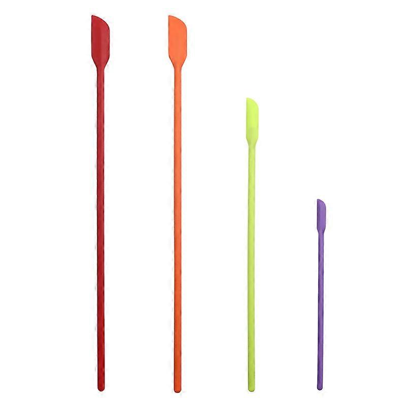 1 Set Heat-Resistant Scraper No Odor Silicone Flour Cream Mini Spatula Cooking Tool