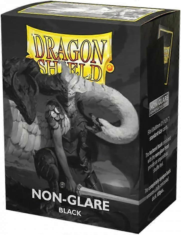 Dragon Shield Matte NonGlare Sleeves Standard Size V2 Black (100)