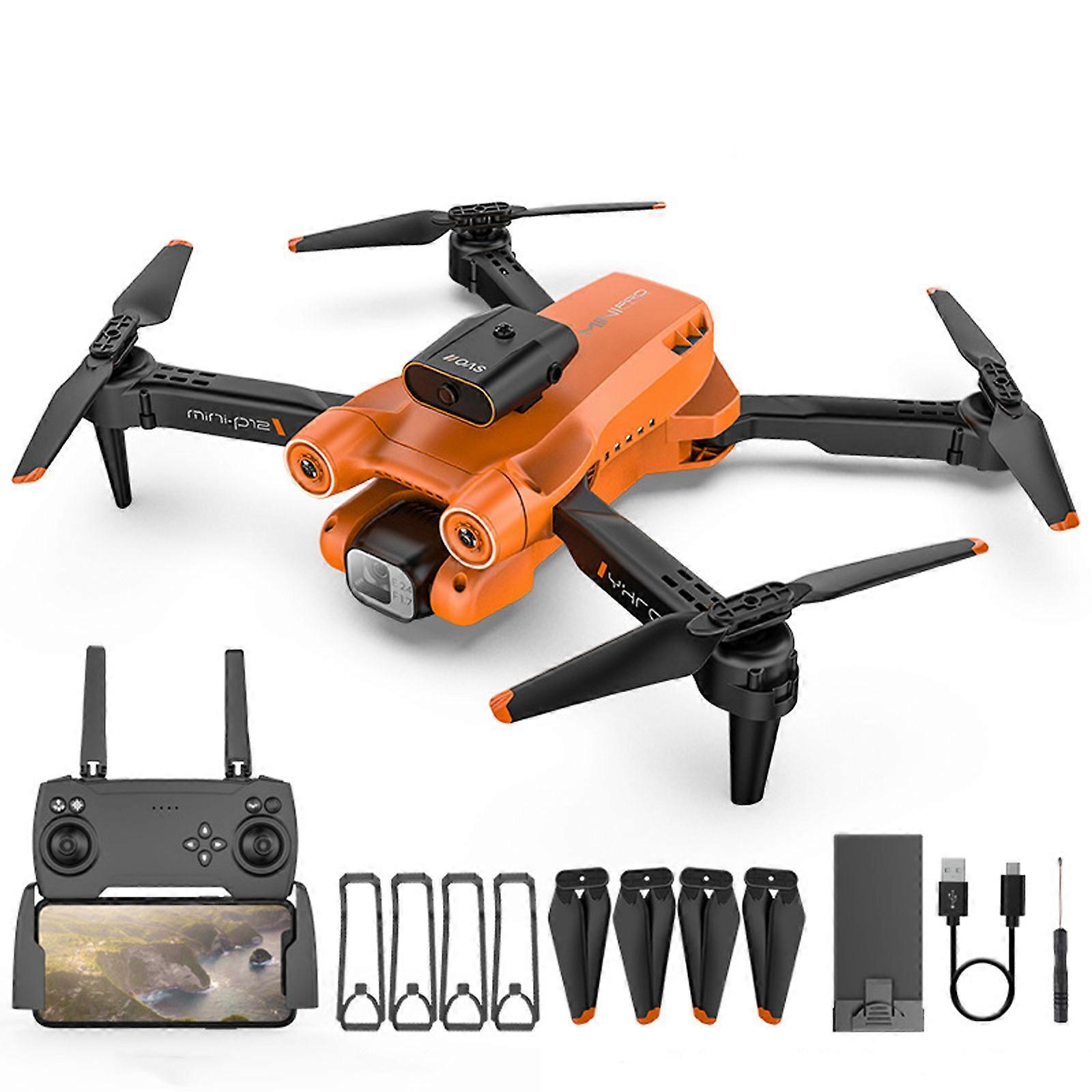 Mini Drones, 360 Intelligent Obstacle Avoidance, Adjustable 8K Dual Camera, Ultra Portable Foldable Quadcopter Toys