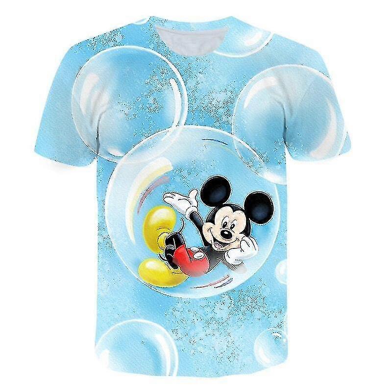 Mickey Mouse Short Sleeve 3d Print T-shirt - 2 High Quality