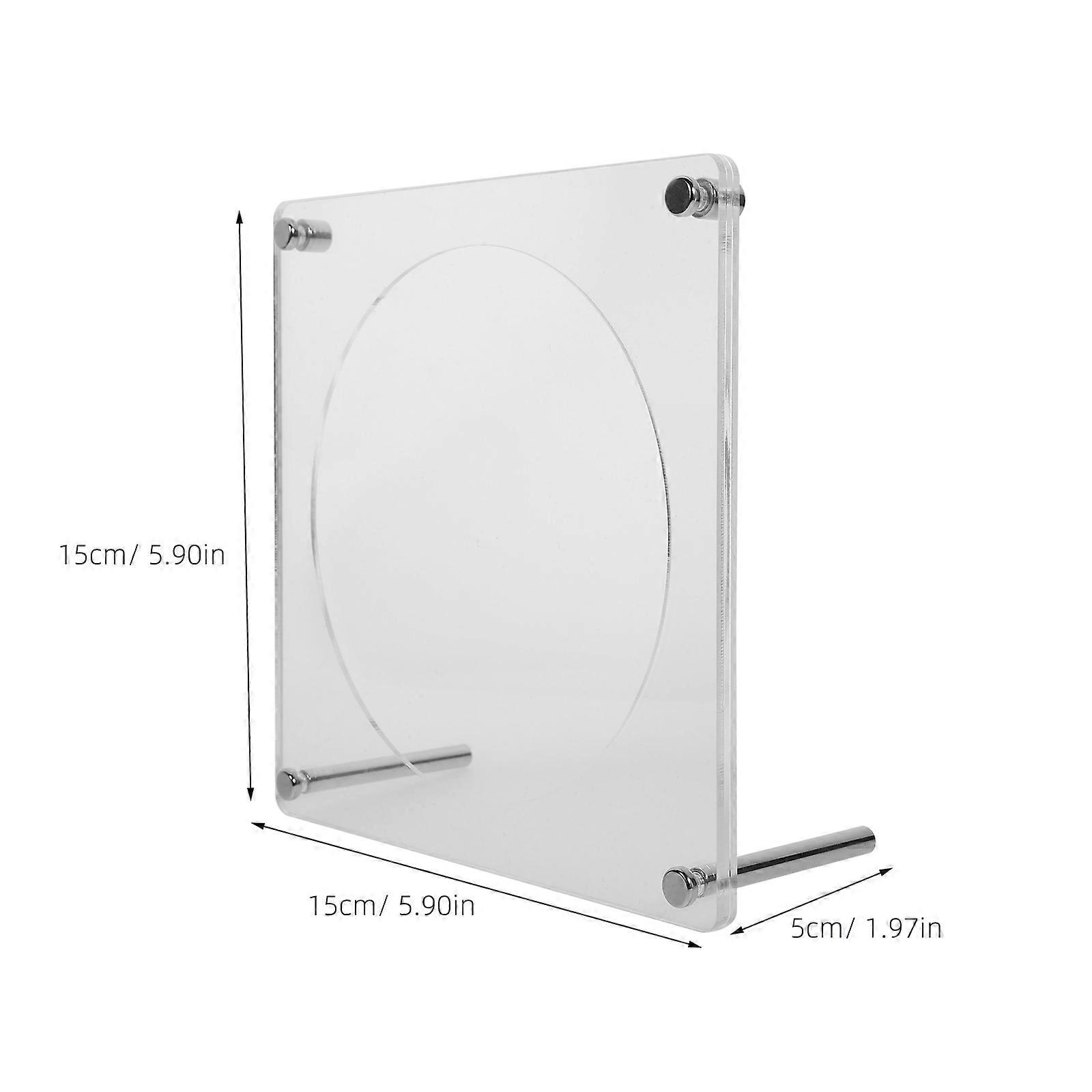 Acrylic CD Stand Rack Desktop Standing CD Stand Rack Blank Display Holder for DIY Crafting