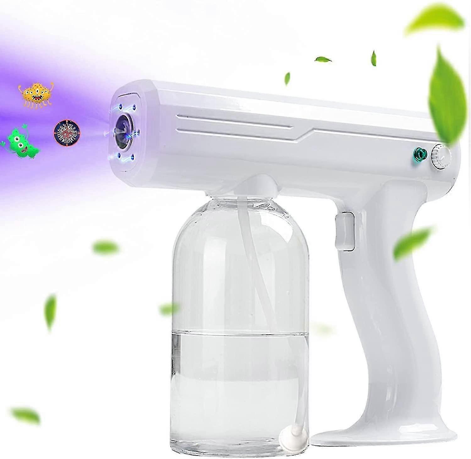 Handheld Rechargeable Nano Atomizer with Uv Light, Electric Sprayer for Home,office,school