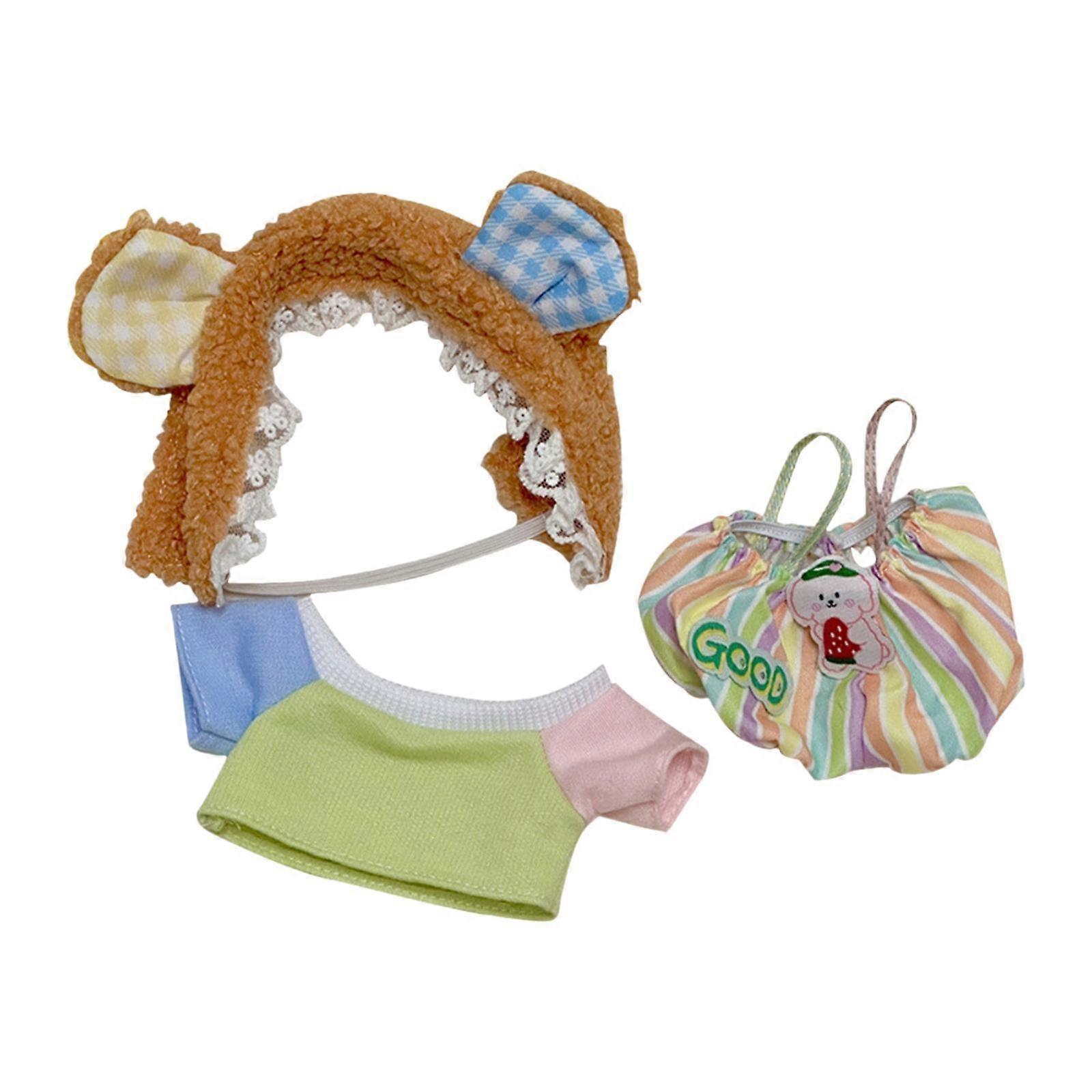Plush Doll Suit DIY Make Your Own Dolls for 7.87'' Doll Hands on Imagination Style A