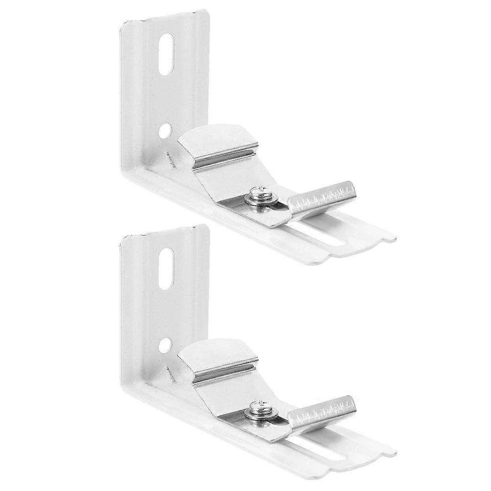 2pcs Vertical Blind L-Bracket Blind Brackets Vertical Blind Headrail L Shape Metal Louver Brackets